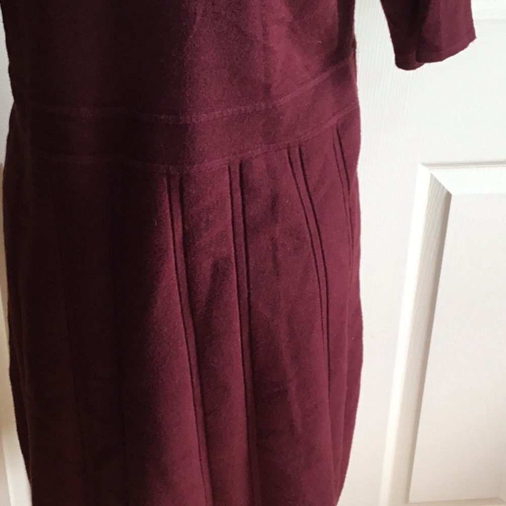 NWOT Carmen Burgundy sweater dress - Picture 7 of 8